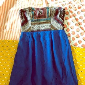 Royal blue dress w pockets